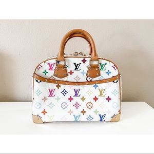 💰SOLD💰 AUTHENTIC Louis Vuitton White Monogram Multicolor Trouville